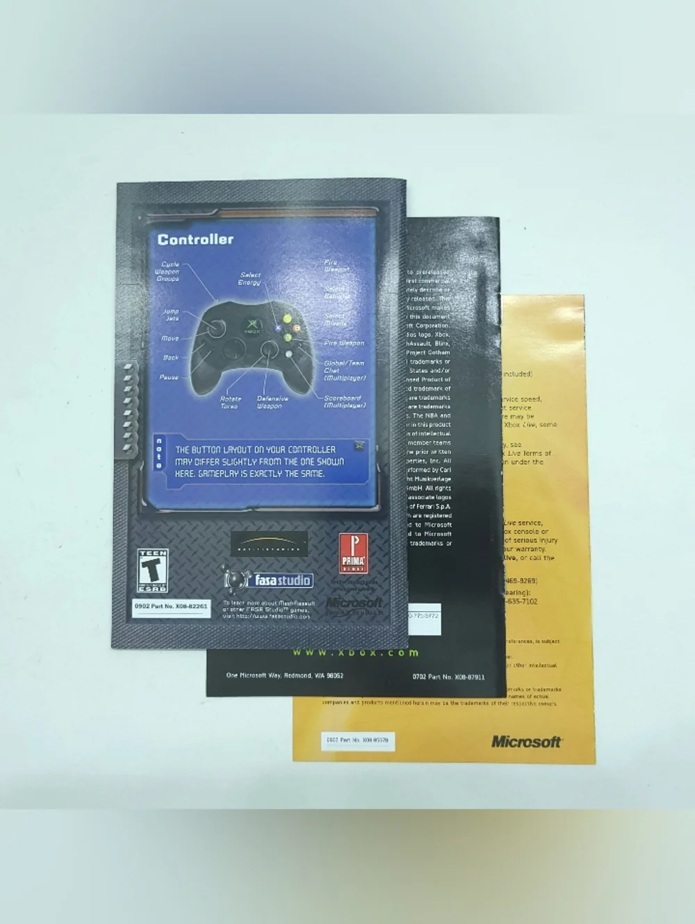 MechAssault (Microsoft Xbox, 2002) Complete With Manual CIB
